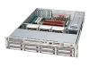 Supermicro SC825 S2-R700LPB - Rack-mountable - 2U - extended ATX - SCSI - hot-swap - power supply 700 Watt - black