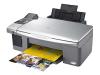 Epson Stylus DX6050 - Multifunction ( printer / copier / scanner ) - colour - ink-jet - copying (up to): 27 ppm (mono) / 27 ppm (colour) - printing (up to): 27 ppm (mono) / 27 ppm (colour) - 100 sheets - USB