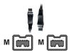 Sweex - IEEE 1394 cable - 9 pin FireWire 800 (M) - 9 pin FireWire 800 (M) - 3 m ( IEEE 1394b )