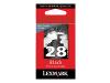 Lexmark Cartridge No. 28 - Print cartridge - 1 x black - blister with RF alarm - LRP