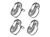 Belkin Enclosure Casters - Rack casters kit (pack of 4 )