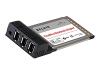 Belkin FireWire Notebook Adapter - FireWire adapter - CardBus - Firewire - 3 ports