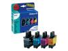 Pelikan Promo Pack P07 - Print cartridge ( replaces Brother LC900BK, Brother LC900C, Brother LC900M, Brother LC900Y ) - 1 x black, yellow, cyan, magenta