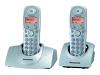 Panasonic KX TG1102NLS - Cordless phone w/ caller ID - DECT + 1 additional handset(s)