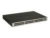 D-Link DGS 1248T - Switch - 48 ports - EN, Fast EN, Gigabit EN - 10Base-T, 100Base-TX, 1000Base-T + 4 x shared SFP (empty) - 1U