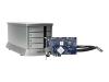 3Ware Sidecar Kit - Hard drive array - 1 TB - 4 bays ( SATA-300 ) - 4 x HD 250 GB - Serial ATA-300 (external)