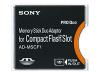 Sony Memory Stick Duo Adaptor for CompactFlash Slot AD-MSCF1 - Card adapter ( MS Duo, MS PRO Duo ) - CompactFlash