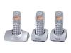Panasonic KX TG1103NLS - Cordless phone w/ caller ID - DECT + 2 additional handset(s)