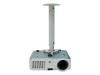 Optoma - Mounting kit ( ceiling mount ) for projector - matt white - ceiling mountable