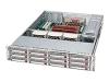 Supermicro SC826 TQ-R800LPB - Rack-mountable - 2U - extended ATX - SATA/SAS - hot-swap - power supply 800 Watt - black