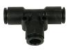 Alphacool Plugin T-connector for 10mm hoses - Liquid cooling system connecting adapter