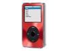 Belkin Acrylic Case - Case for digital player - acrylic - red, brushed metal - iPod with video (5G) 30GB, iPod with video (5G) 60GB, iPod with video (5G) 80GB