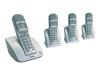 Philips CD1304S - Cordless phone w/ call waiting caller ID - DECT\GAP + 3 additional handset(s)