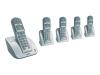 Philips CD1355S - Cordless phone w/ call waiting caller ID & answering system - DECT\GAP + 4 additional handset(s)