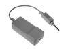 Microphone adapter - PlainTalk mono plug (M) - mini-phone stereo 3.5 mm  (F) - 10 cm - white