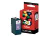 Lexmark Cartridge No. 33 - Print cartridge - 1 x colour (cyan, magenta, yellow) - 190 pages