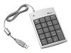 Targus USB Mini Keypad with Hub - Keypad - USB - 19 keys - silver