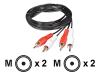 Philips SWA2523W - Audio cable - RCA (M) - RCA (M) - 3 m - shielded