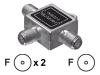 Philips SWV2390W - Aerial splitter - F connector (F) - F connector (F)
