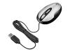 Targus USB 3-Button Laser Notebook Mouse - Mouse - laser - 3 button(s) - wired - USB - black, silver