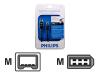 Philips PCGear SWF1311 - IEEE 1394 cable - 6 PIN FireWire (M) - 4 PIN FireWire (M) - 2 m - molded - black