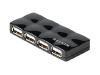 Belkin Hi-Speed USB 2.0 4-Port Mobile Hub - Hub - 4 ports - Hi-Speed USB