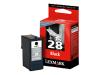 Lexmark Cartridge No. 28 - Print cartridge - 1 x black - LRP