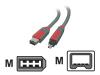 Belkin PRO Series - IEEE 1394 cable - 6 PIN FireWire (M) - 4 PIN FireWire (M) - 1.8 m - molded