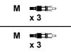 InFocus - AV / multimedia cable - RCA (M) - RCA (M) - 2.74 m