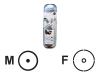 Belkin - Antenna cable - IEC connector (M) - IEC connector (F) - 1.5 m - double shielded coaxial - white