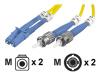 Belkin - Patch cable - LC/PC single mode (M) - ST/PC single mode (M) - 1 m - fiber optic - 8.3 / 125 micron - yellow