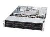 Supermicro SC826 E1-R800UB - Rack-mountable - 2U - extended ATX - SATA/SAS - hot-swap - power supply 800 Watt - black