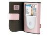 Belkin Leather Folio Case for iPod classic - Case for digital player - leather - chocolate, cameo pink - iPod classic 160GB, iPod classic 80GB