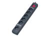 INFOSEC PowerGuard PFS 6 GE - Surge suppressor - 6 Output Connector(s)