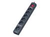 INFOSEC PowerGuard PFS 6 TGE - Surge suppressor - 6 Output Connector(s)