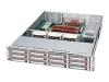 Supermicro SC826 E1-R800LPB - Rack-mountable - 2U - extended ATX - SATA/SAS - hot-swap - power supply 800 Watt - black