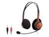 Sony DR 220DP - Headset ( semi-open ) - orange