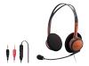 Sony DR 220DPV - Headset ( semi-open ) - orange