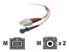 Belkin - Patch cable - MT-RJ multi-mode (M) - SC multi-mode (M) - 10 m - fiber optic - 62.5 / 125 micron - orange