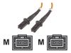 Belkin - Patch cable - MT-RJ multi-mode (M) - MT-RJ multi-mode (M) - 1 m - fiber optic - 62.5 / 125 micron - orange