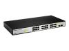 D-Link Web Smart DGS-1224T - Switch - 24 ports - EN, Fast EN, Gigabit EN - 10Base-T, 100Base-TX, 1000Base-T + 2 x shared SFP (empty) - 1U