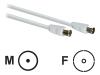 Philips SWV2112W - RF cable - IEC connector (F) - IEC connector (M) - 1.5 m - coaxial - 85 dB - white