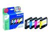 Pelikan P12 - Print cartridge ( replaces Brother LC1000BK, Brother LC1000m, Brother LC1000Y, Brother LC1000C ) - 1 x black, yellow, cyan, magenta