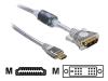 Philips SWV3442W - Video cable - HDMI / DVI - 19 pin HDMI (M) - DVI-D (M) - 1.5 m