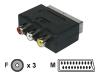Philips SWV2083W - Video / audio adaptor - composite video / audio - RCA (F) - SCART (M)
