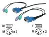 StarTech.com 3-in-1 Universal Ultra Thin PS/2 KVM Cable - Keyboard / video / mouse (KVM) cable - 6 pin PS/2, HD-15 (M) - 6 pin PS/2, HD-15 - 3 m