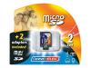 Dane-Elec - Flash memory card ( microSDHC to SD/mini SD adapters included ) - 2 GB - 30x/69x - microSD