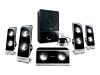 Philips SPA7650 - PC multimedia home theatre speaker system - 90 Watt (Total) - high-gloss piano black