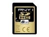 PNY - Flash memory card - 8 GB - SDHC
