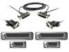 Belkin Serial File Transfer Cable - Null modem cable - DB-9, DB-25 (F) - DB-9, DB-25 (F) - 3 m - molded, thumbscrews